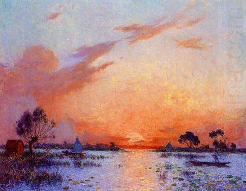 unknow artist Sunset in Briere II china oil painting image